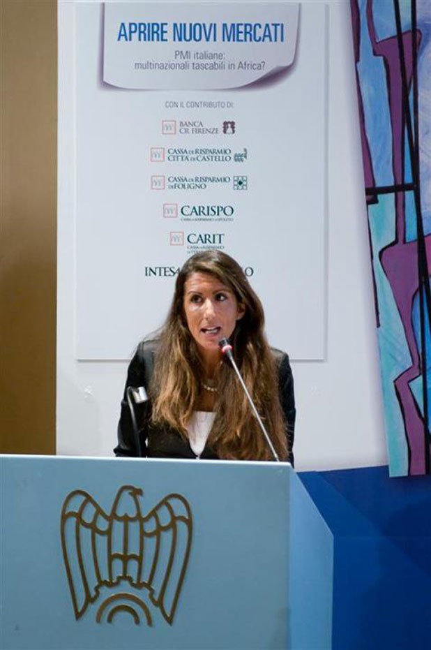 Elena Veschi parla a confindustria
