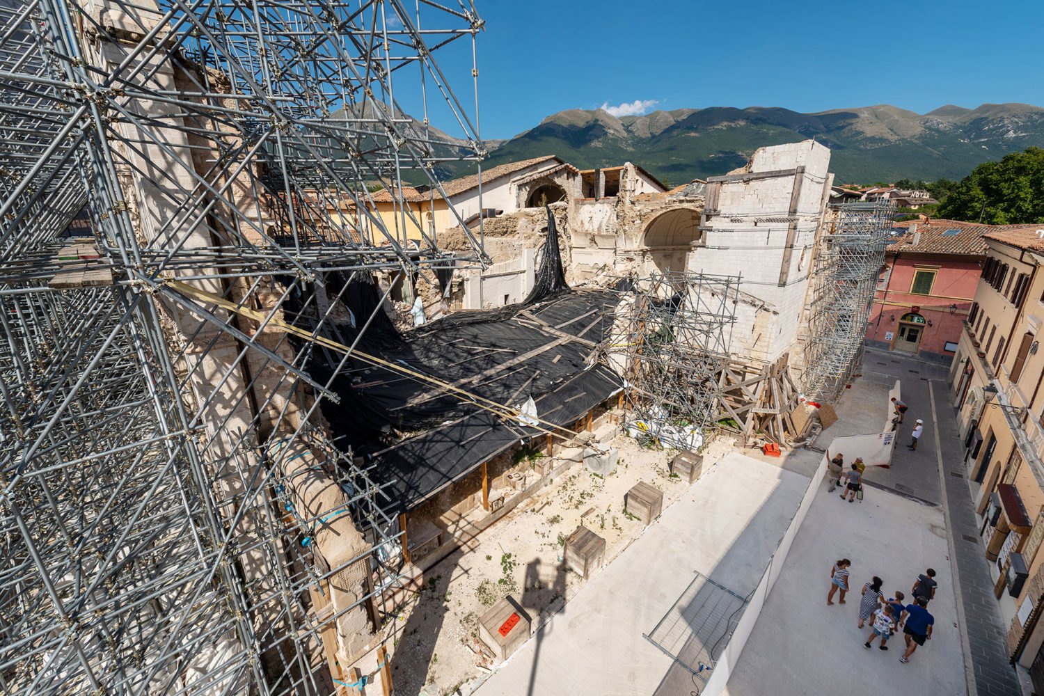 La basilica di San Benedetto distrutta dal terremoto