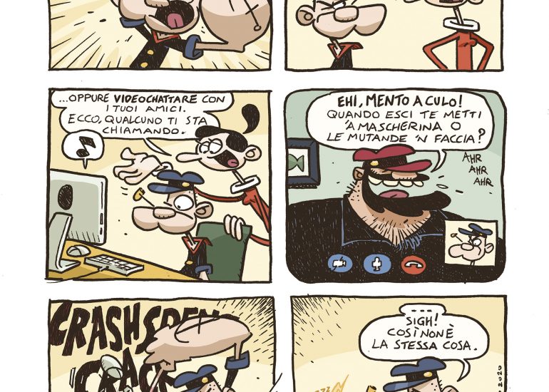 popeye nella tavola di Filippo Peppo Pepparelli
